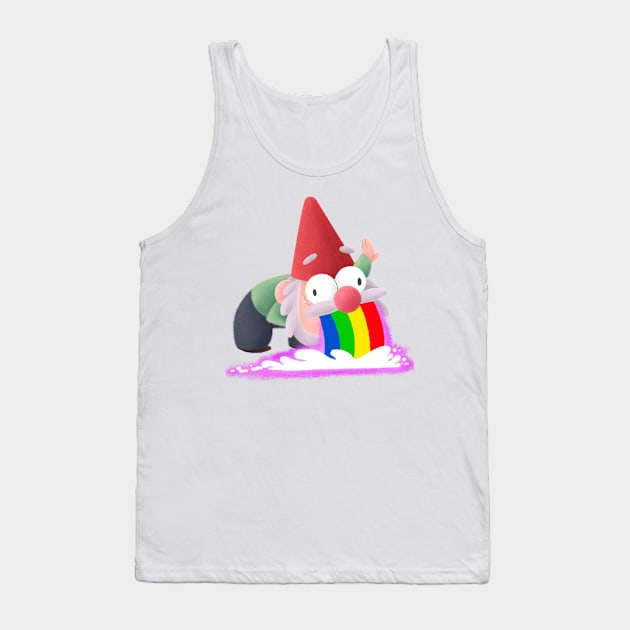 Gnome with RAINBOW Tank Top by Timanima